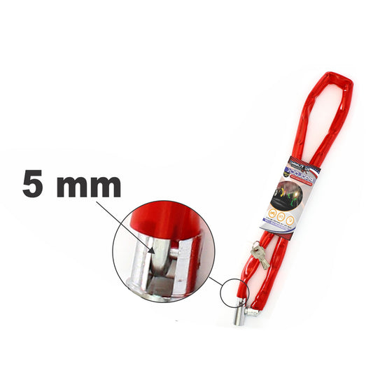 Motorcycle Chain Lock with Key 5mm image 0
