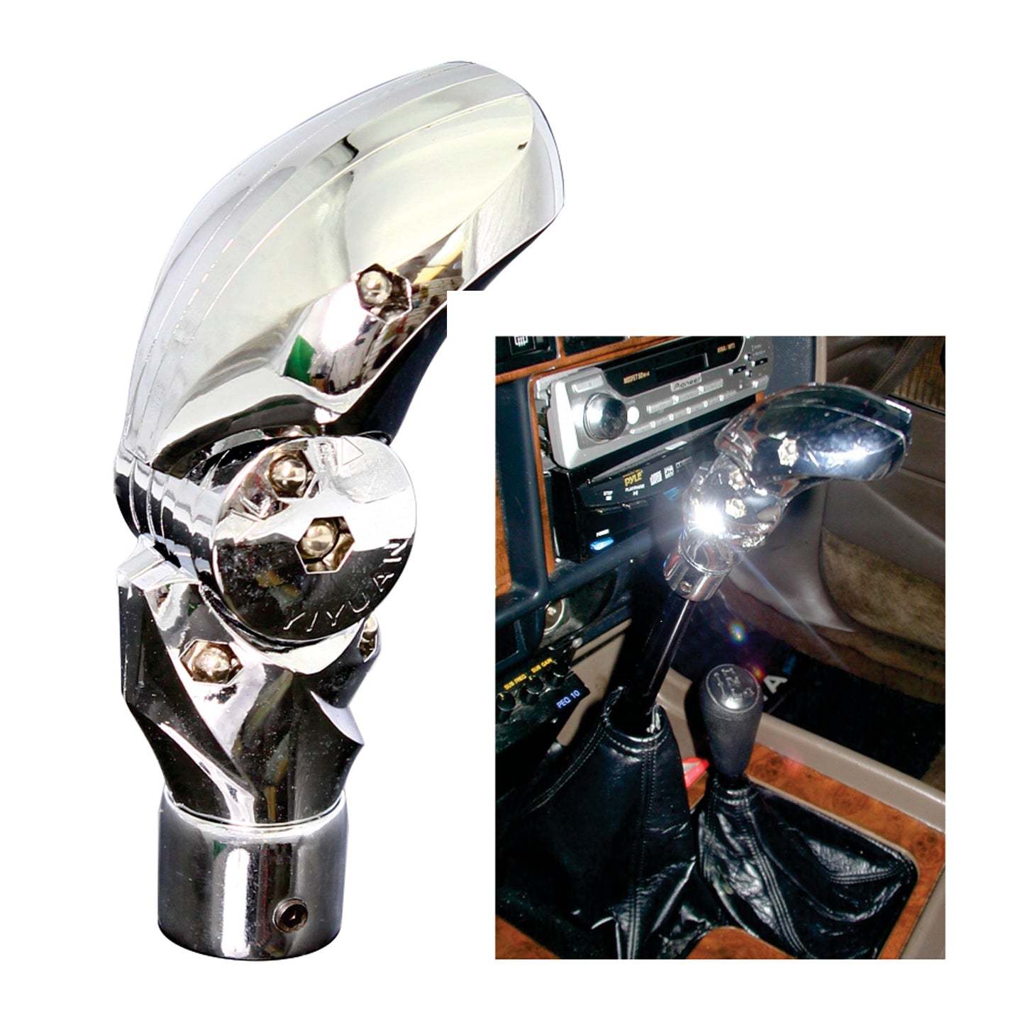Manual Gear Knob Cyber Chrome image 0