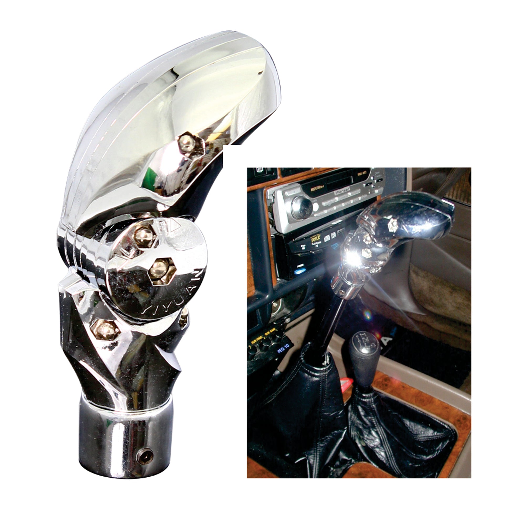 Manual Gear Knob Cyber Chrome image 0