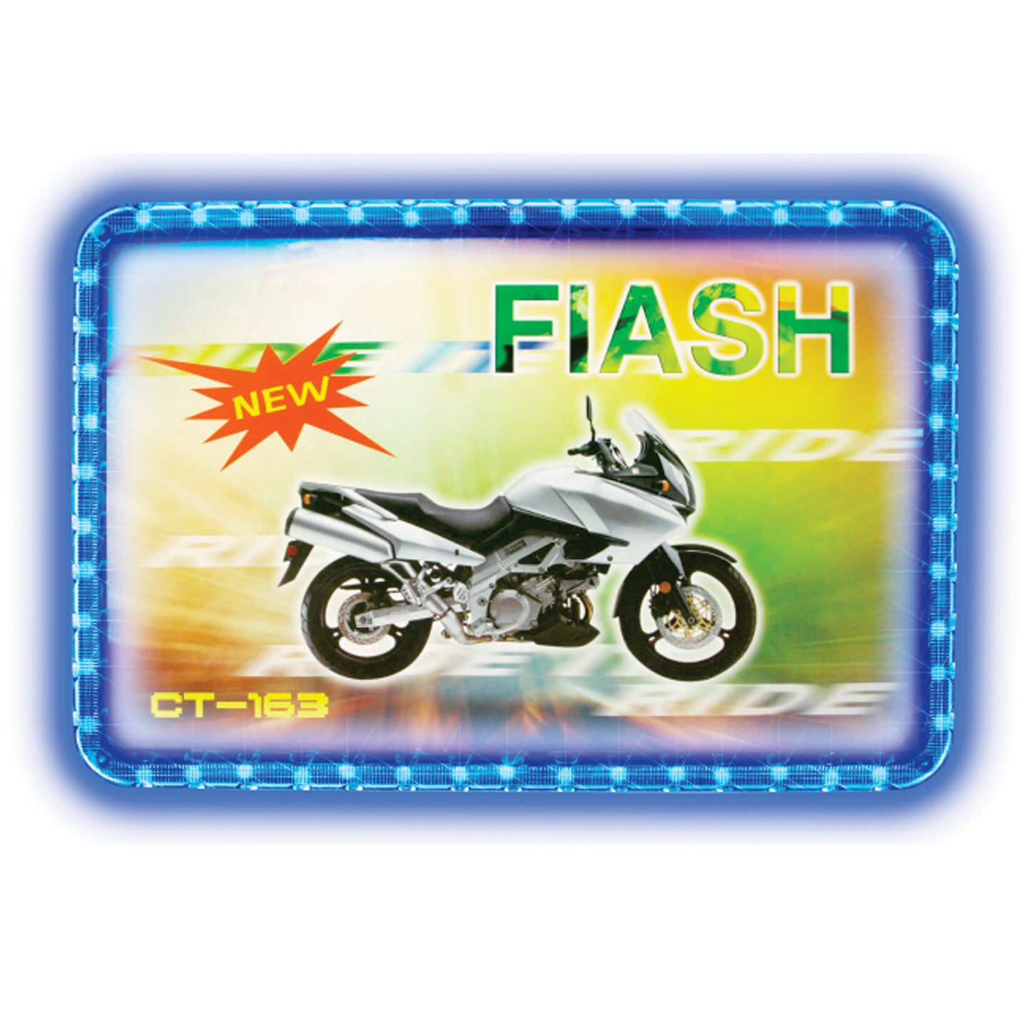 21 Led Motorcycle Licence Blue image 0