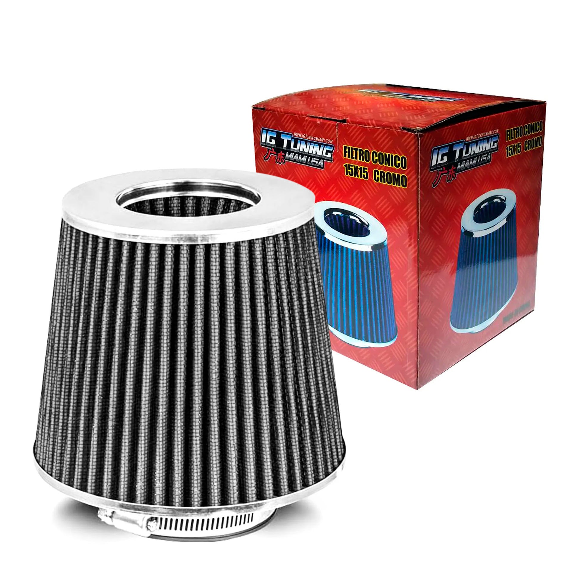 Air Filter Cone Chrome image 0
