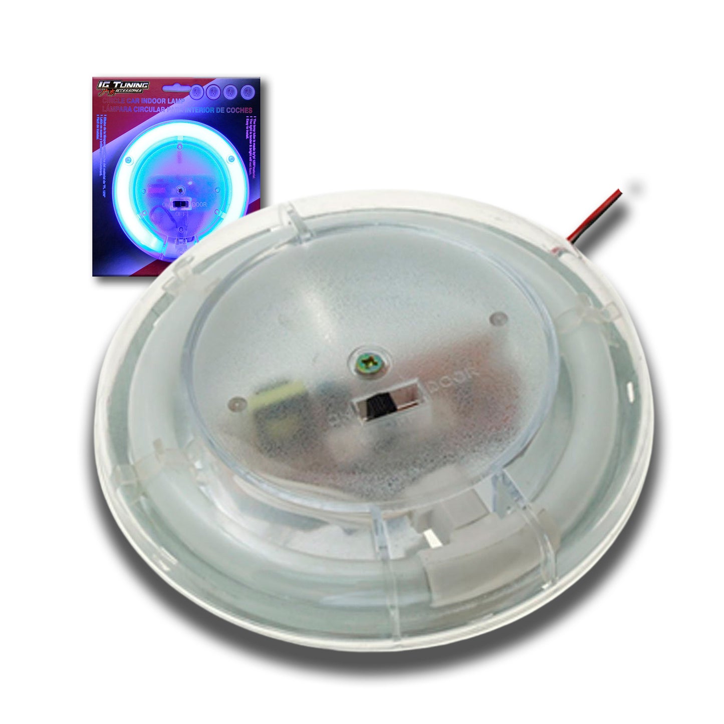 Round Roof Neon Light Blue image 0