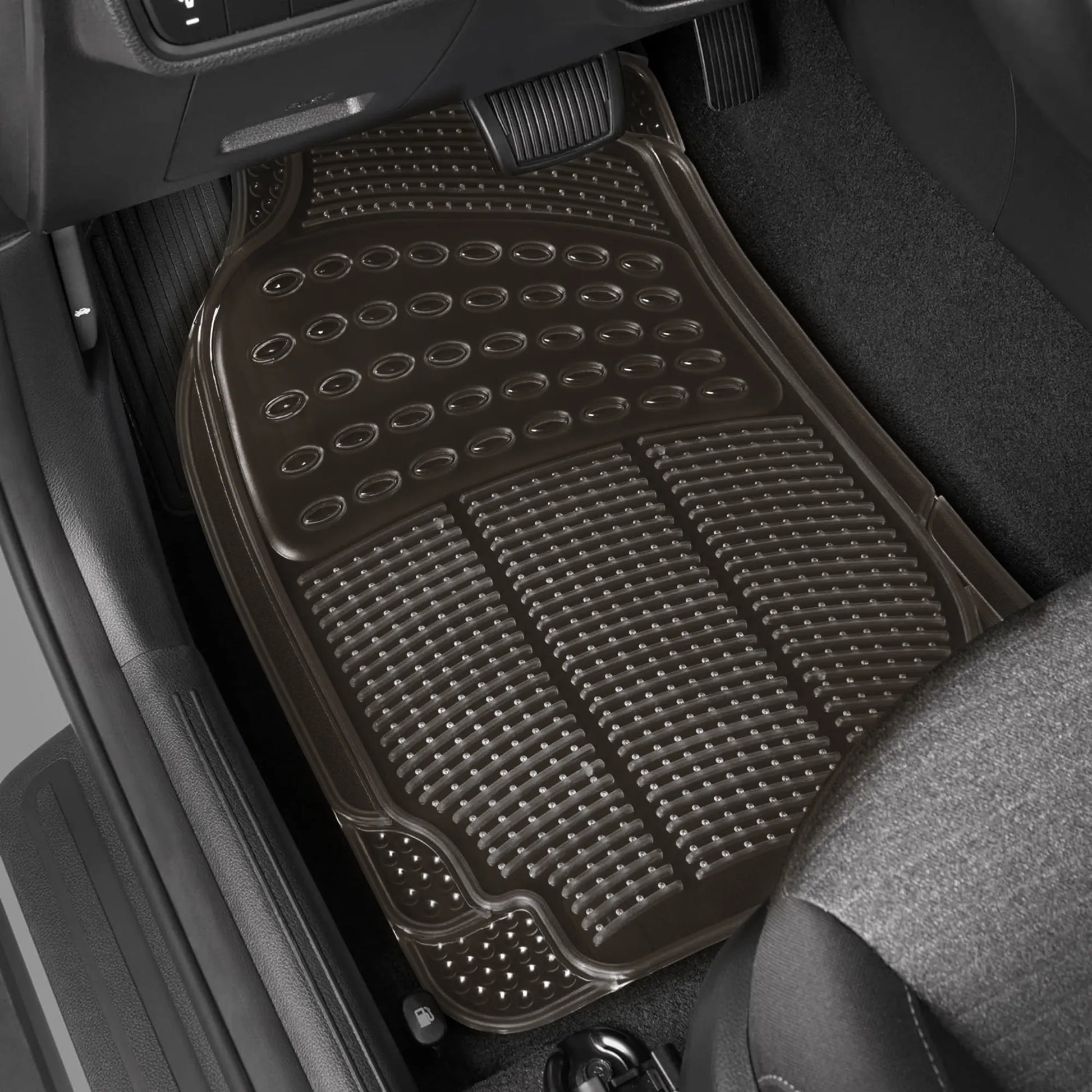 Pvc Car Mat Adjustable 3 Pcs Clear image 1