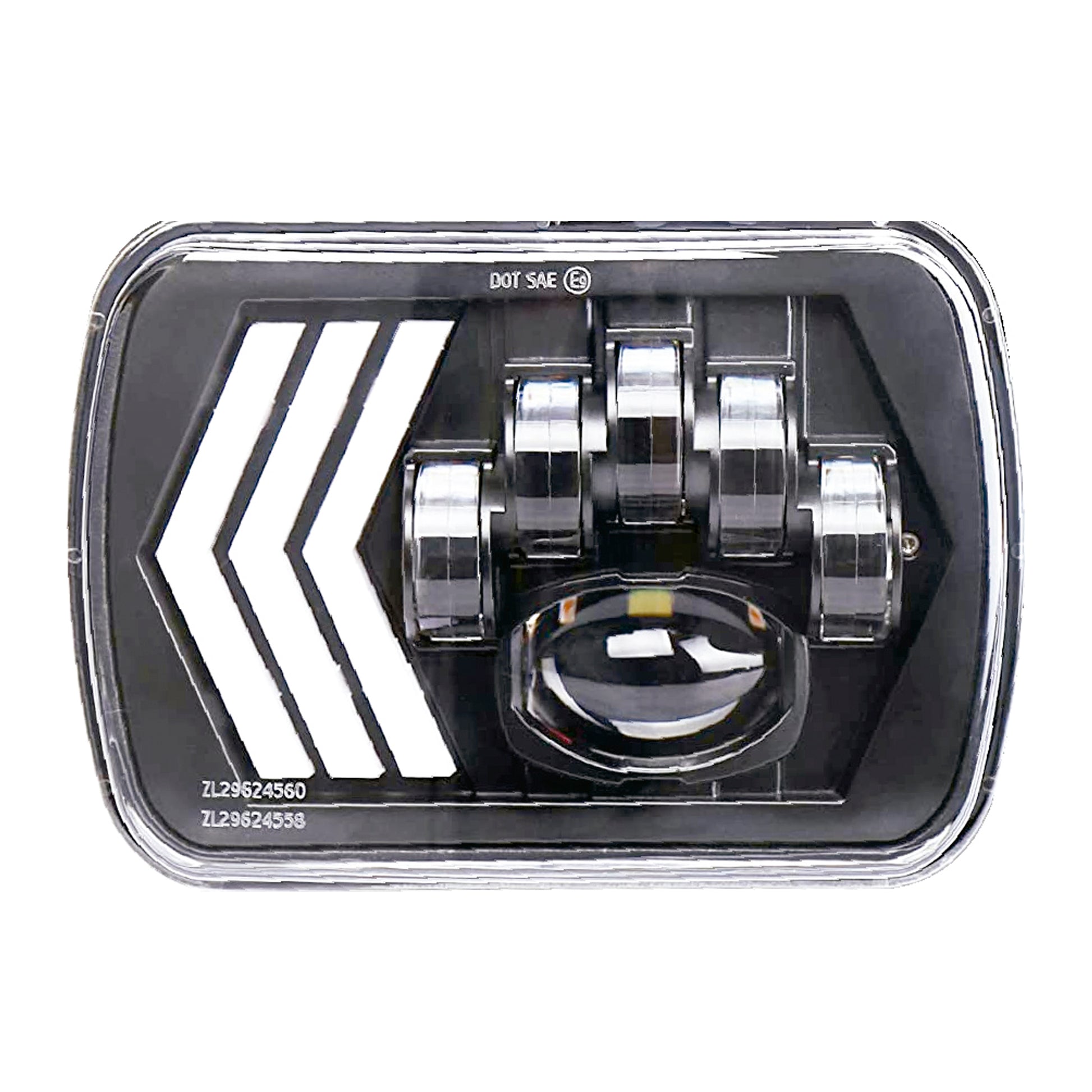 LED lamp black background 3 arrow 2pcs image 0