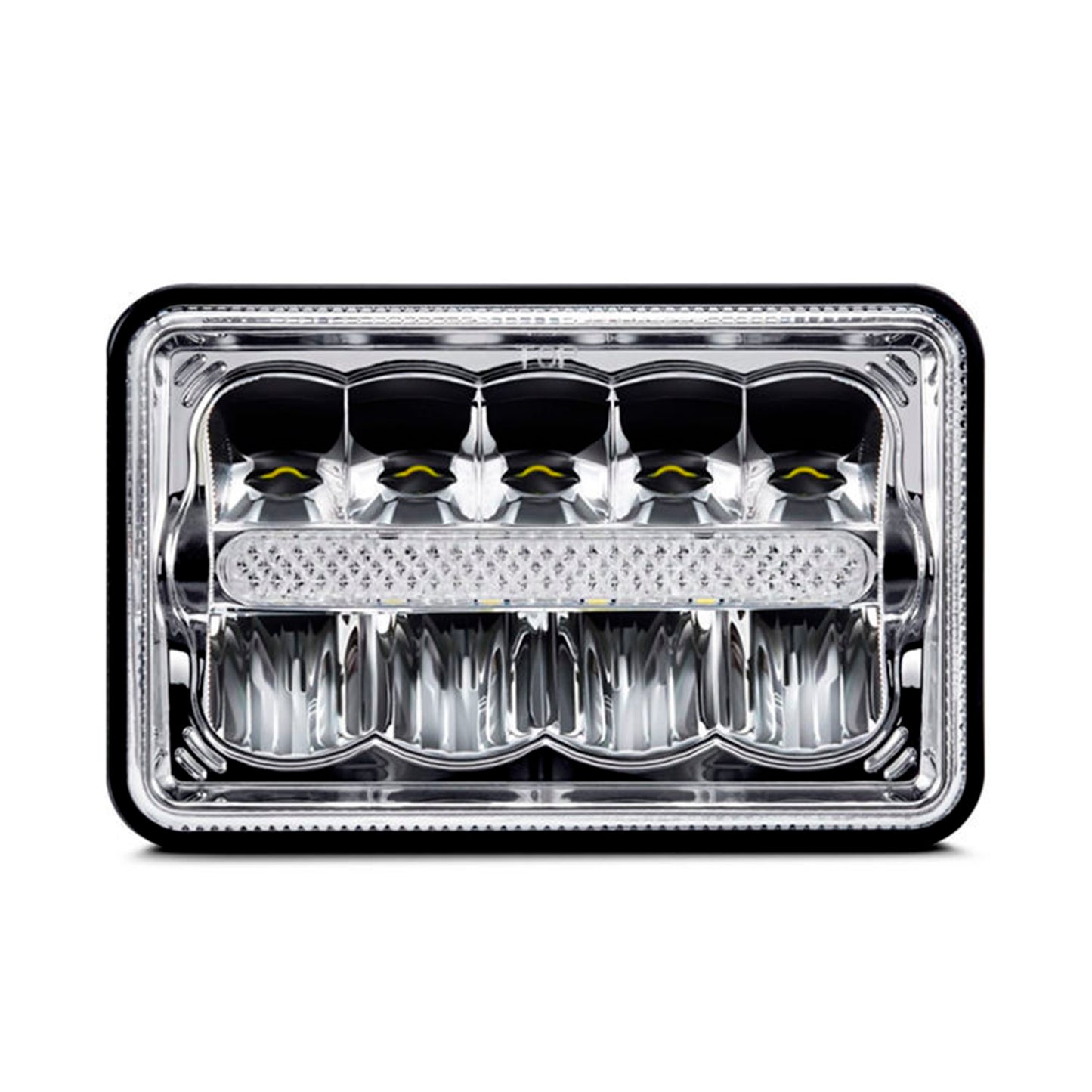 LED HeadLamp Chrome background 5x7" 1pcs image 0