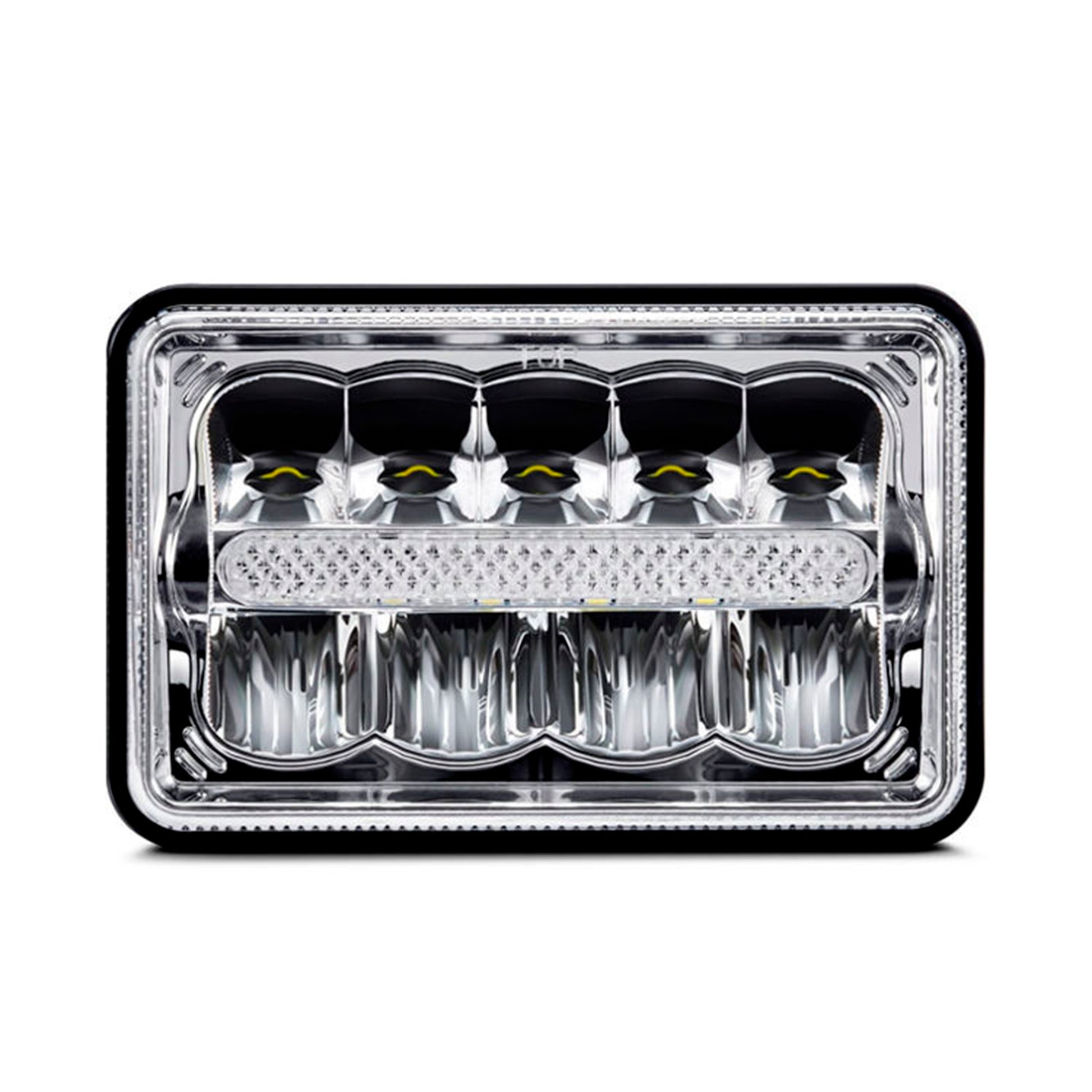 LED HeadLamp Chrome background 5x7" 1pcs image 0
