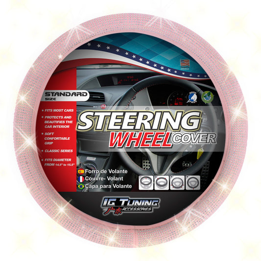 Steering Wheel Cover Bling Bling Rose image 0