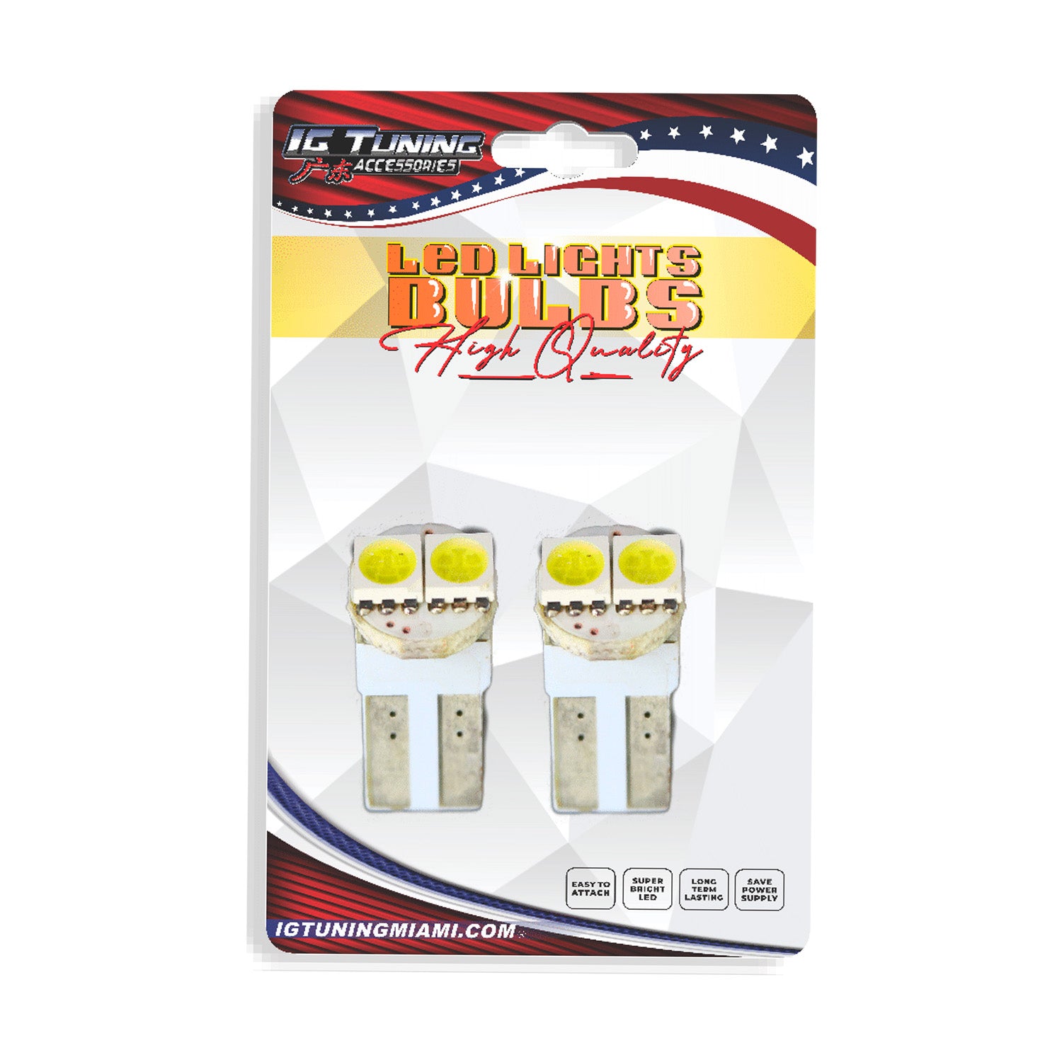 T10 2 LED White 2 pcs image 0