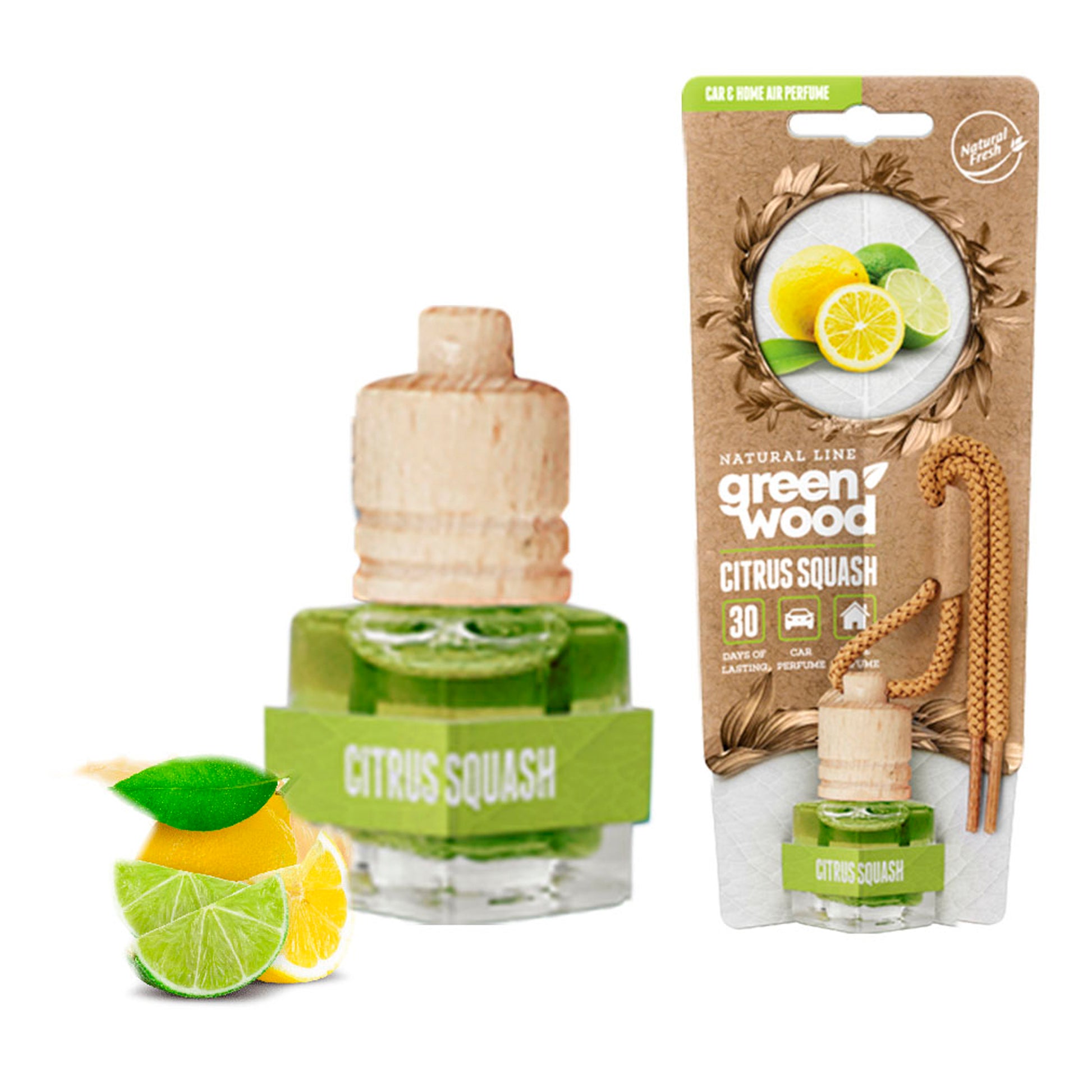 Green Wood Bottle 5ml Citrus Squash image 0