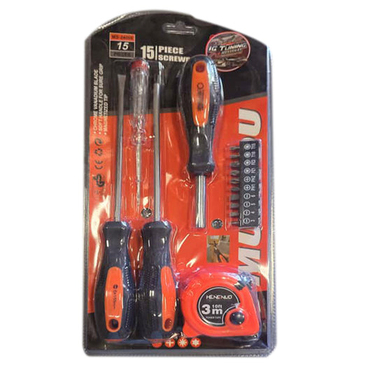 Kit Screwdrive with Ruler 15 pcs image 0