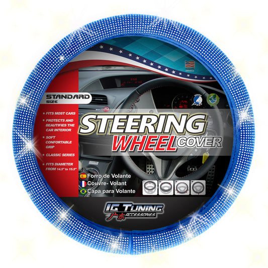 Steering Wheel Cover Bling Bling Blue image 0