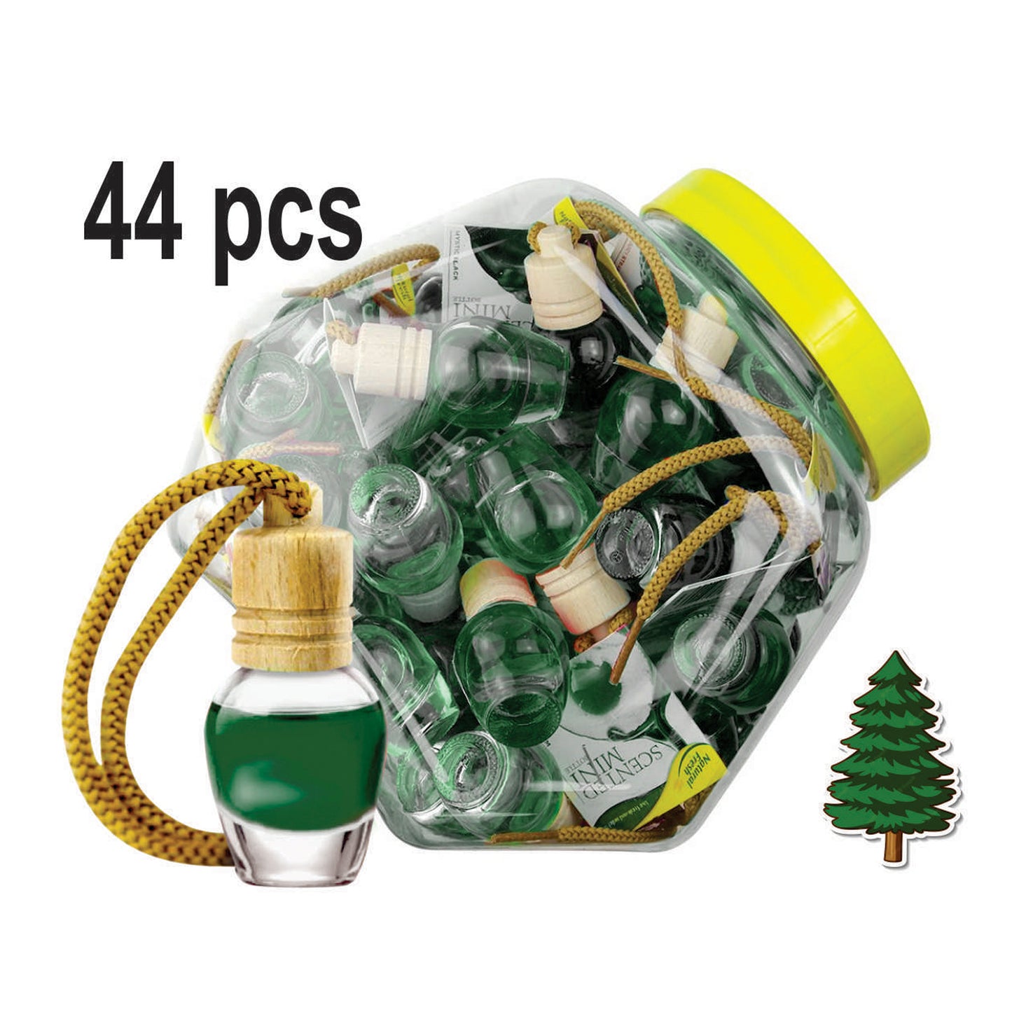 Scented Mini Bottle Jar 44 pcs Pine image 0