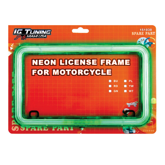 Motorcycle Licence Frame Green image 0