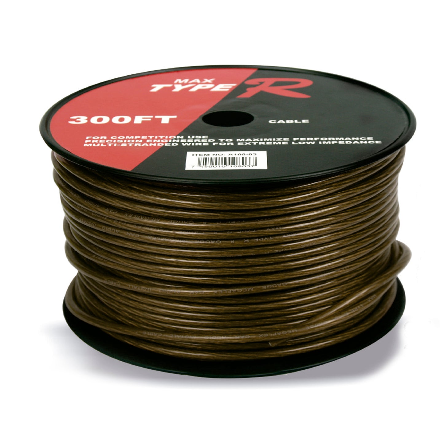 Free O2 Cable 91 mtrs 10GA Black image 0