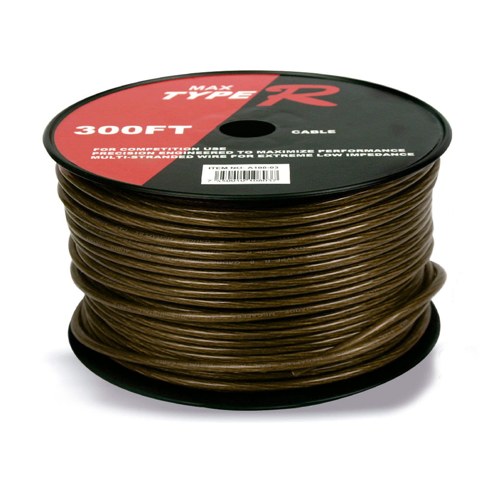 Free O2 Cable 91 mtrs 10GA Black image 0
