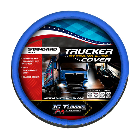 Blue Steering Wheel Cover 16.53 inch image 0