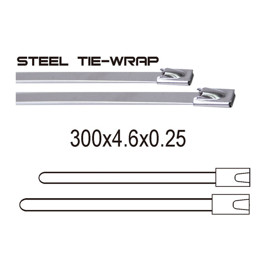 300x4.6x0.25 Metal Tie Wrap image 0