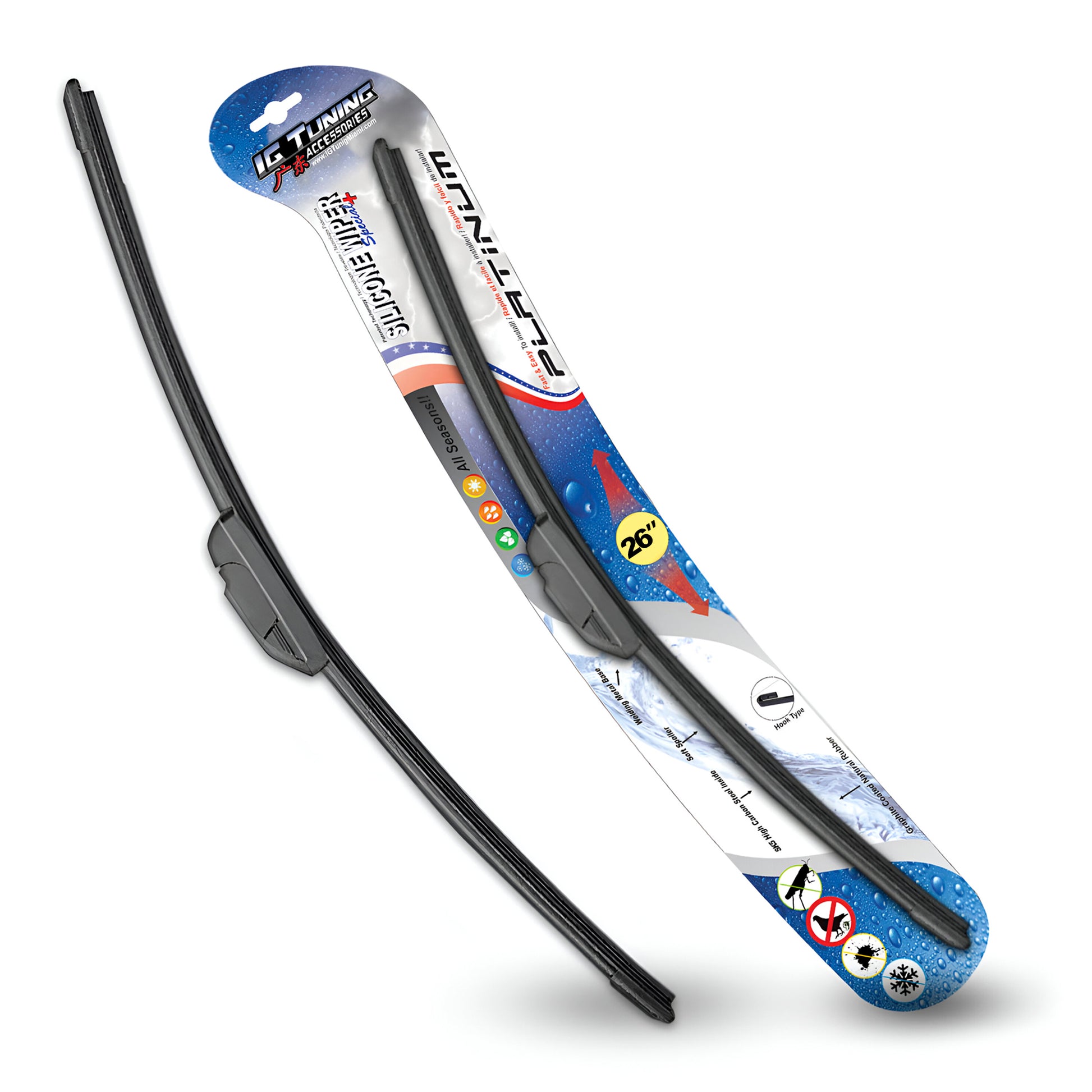 Ergonomic Wiper Blade 26 in 1Pcs image 0
