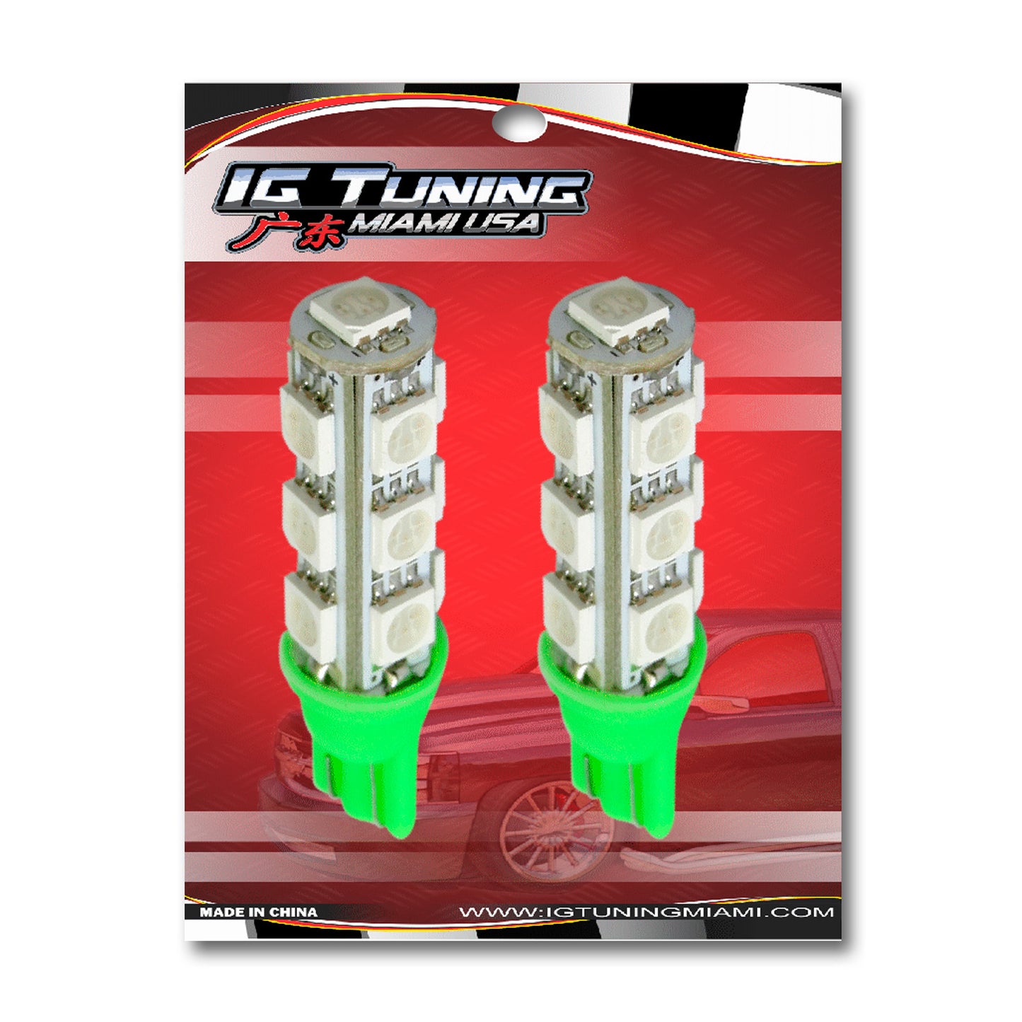 T10 13 LED Tower Green image 0