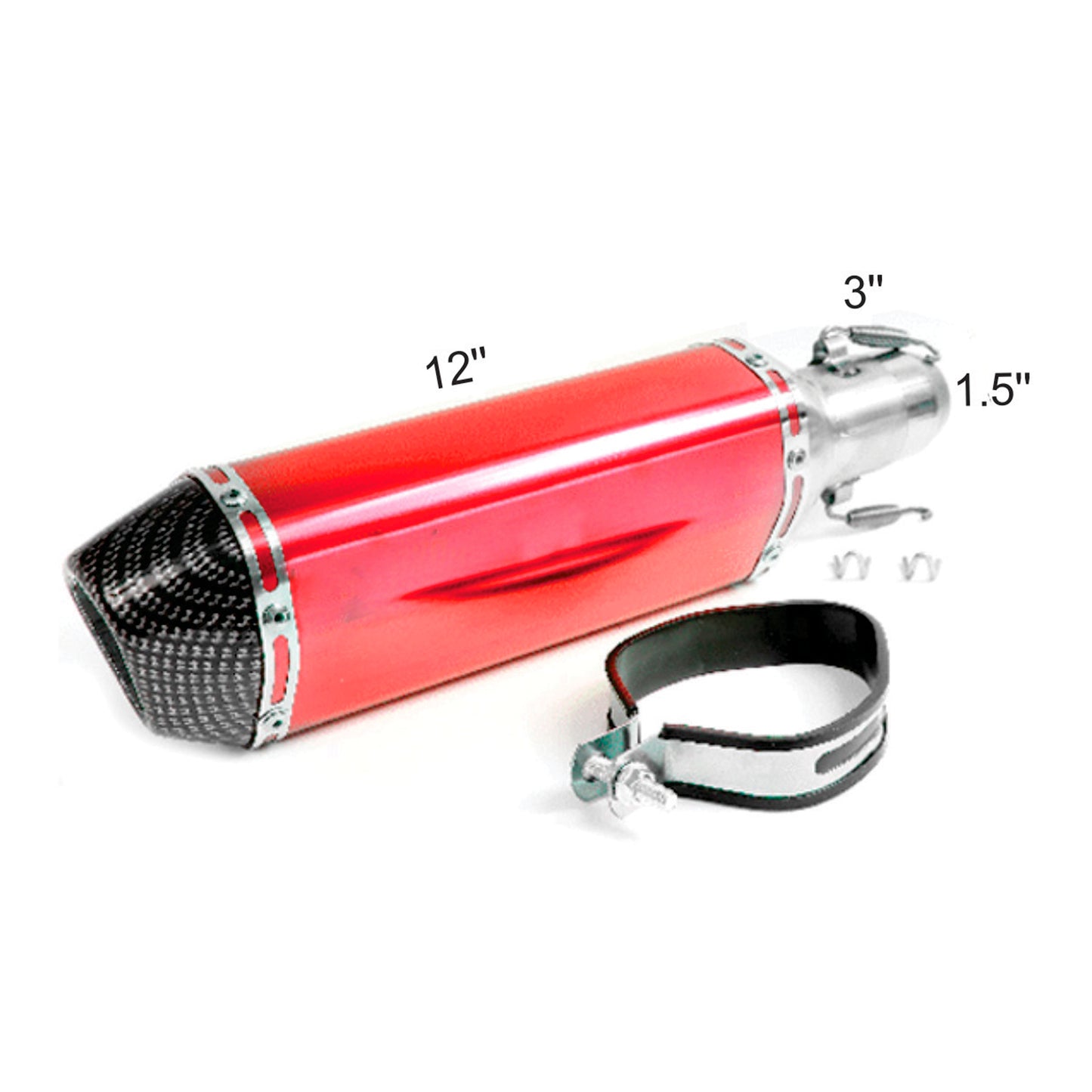 Muffler Moto Red image 0
