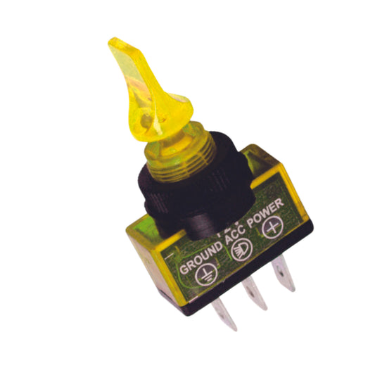 Small Yellow Switch W/Light image 0