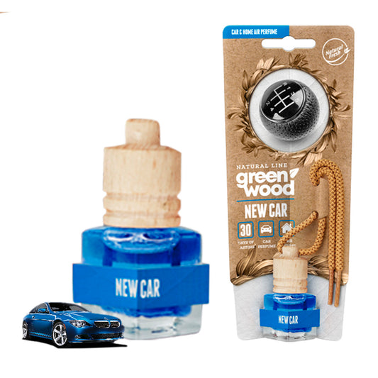 Green Wood Bottle 5ml New Car image 0
