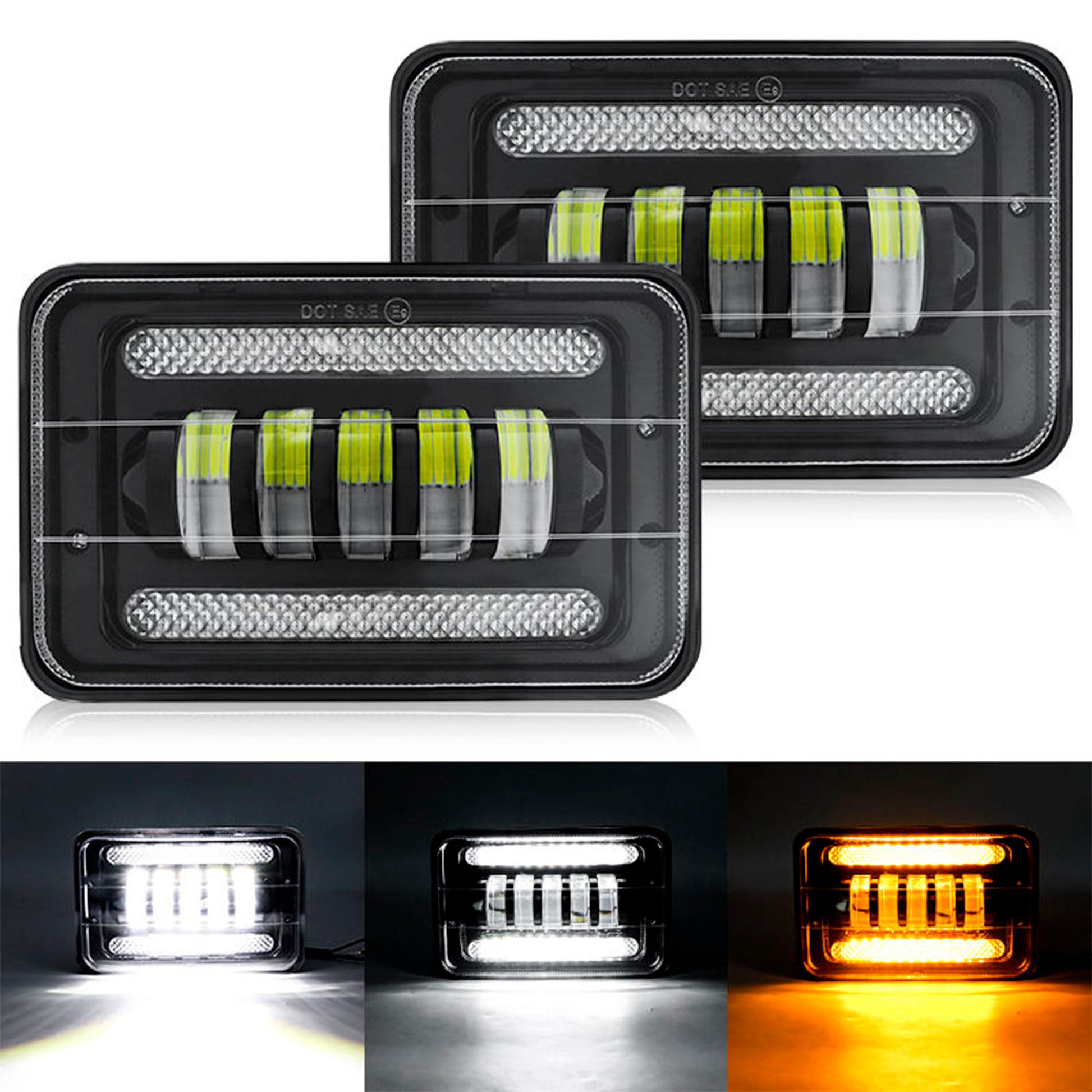 HeadLamp Black Backgroung LED 5x7 image 1