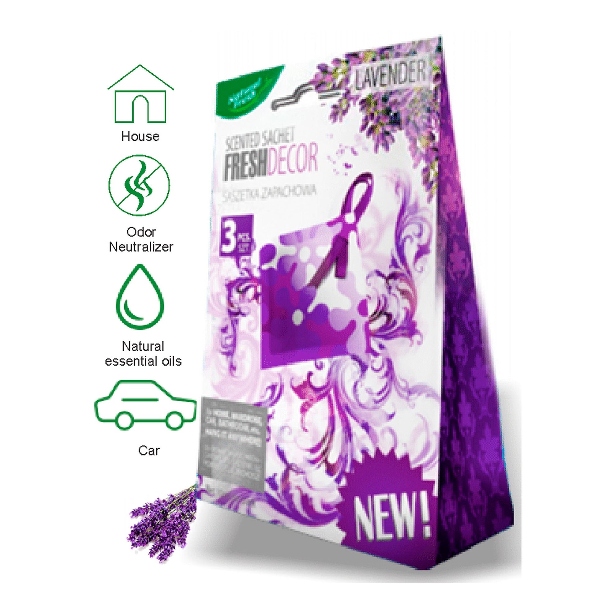 Fresh Decor Sachetes Lavender 3x10ml image 0