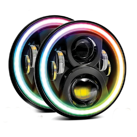 Headlamp Kit 2 pcs 7" controller with app image 0