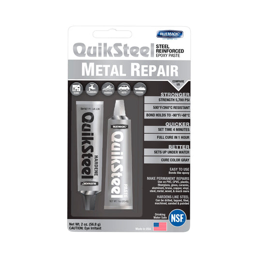 Quiksteel Epoxy Metal Repair Tri 2 oz 48 pcs image 0