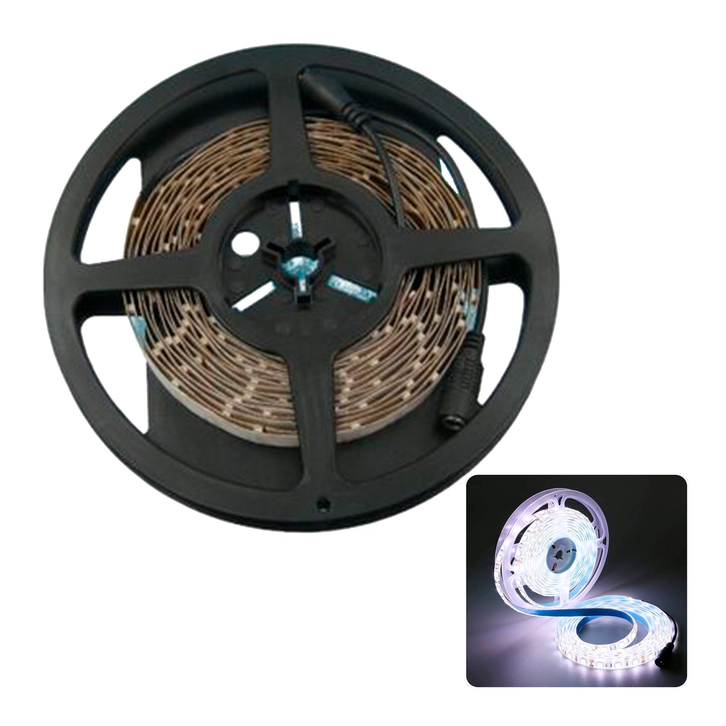 5Mts 300 Led 12V Adhesive Ribbon White image 0