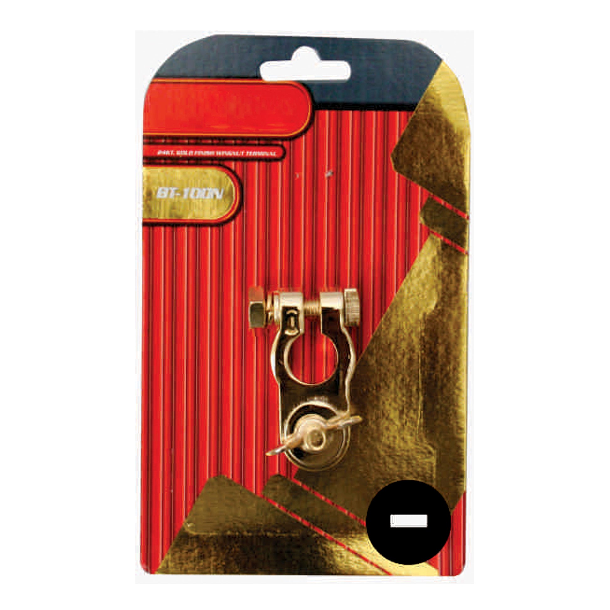 Battery Terminal Gold Buttefly Bolt Negative image 0