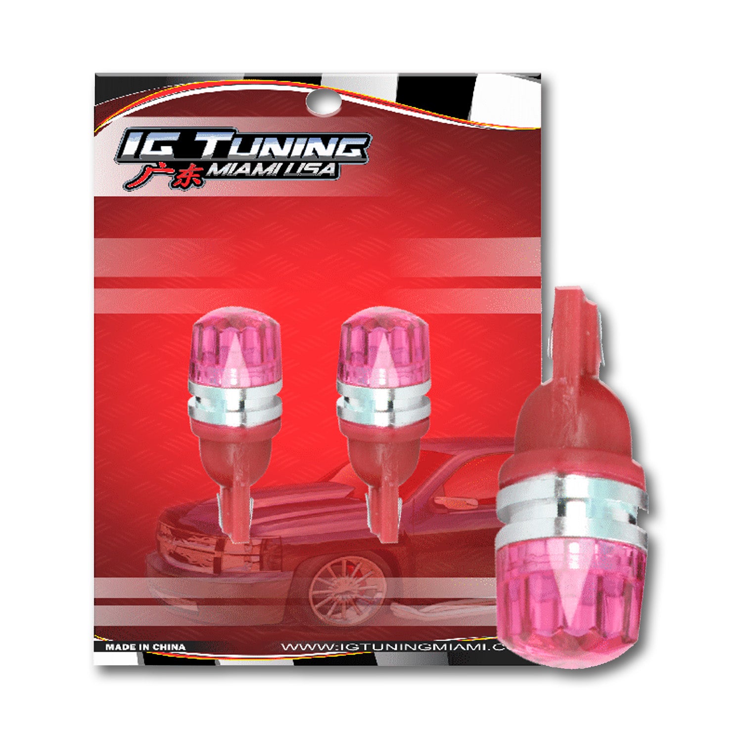 T10 1Led Mod Star 2 Pcs Red image 0