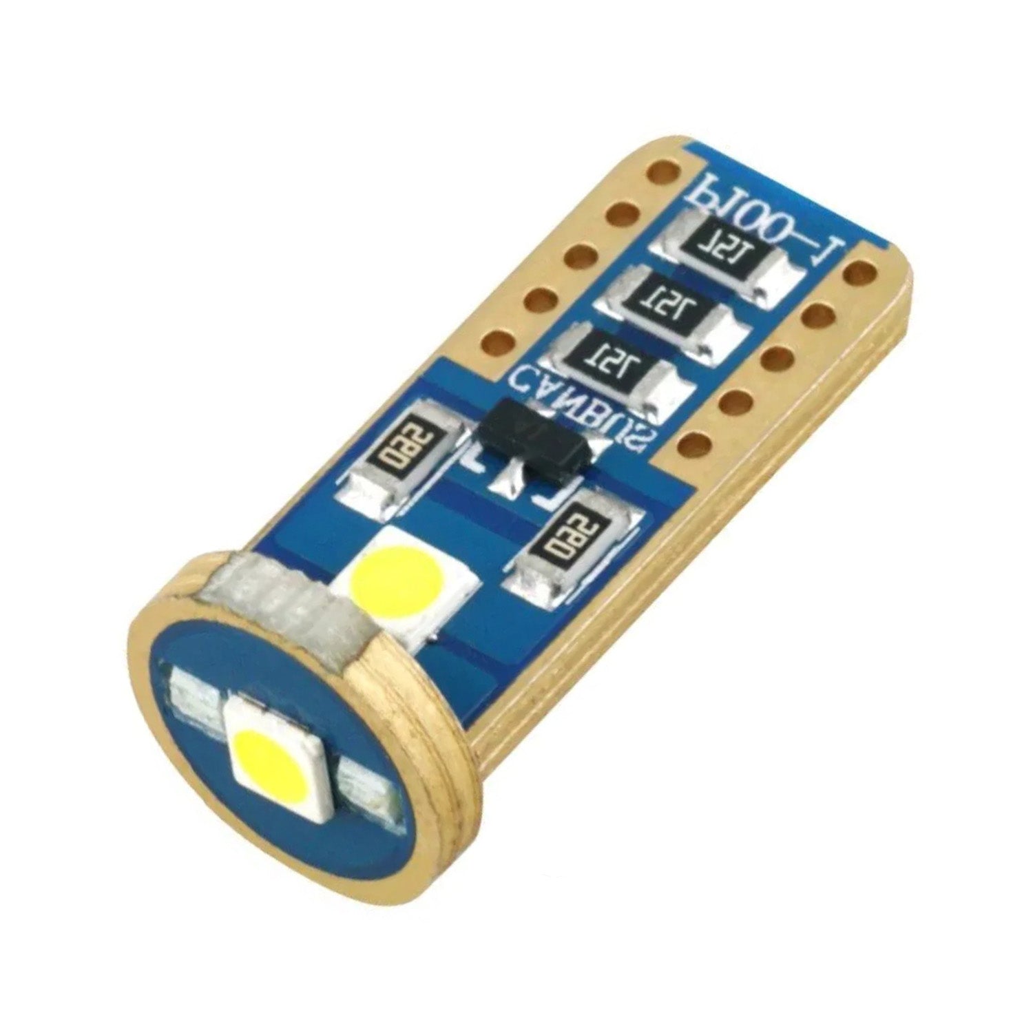 T10 LED 3 Led Canbus 2 pcs Red image 0