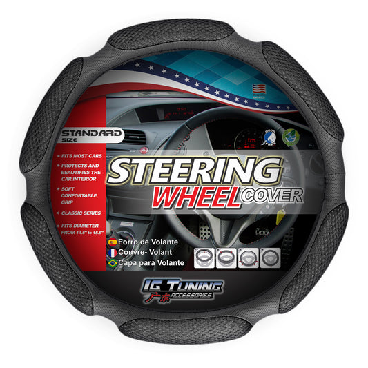 Steering Wheel Cover With Sponge in Black image 0