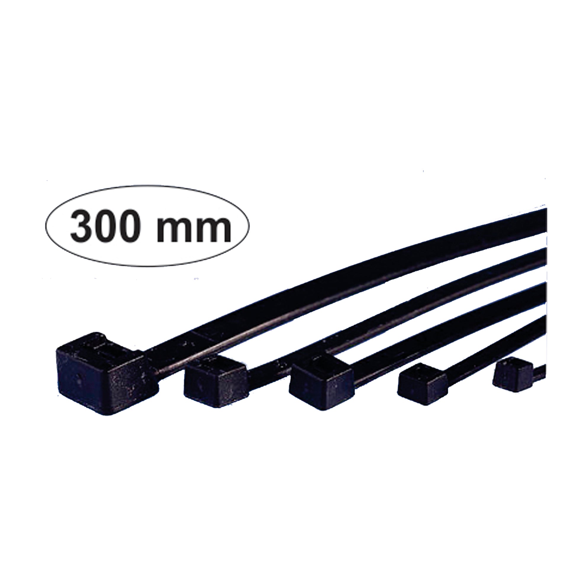 300Mm Black Pl. Tie Wrap image 0