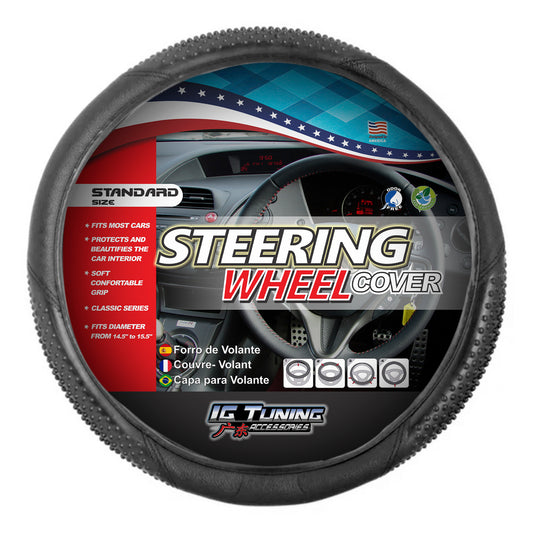 Affordable Steering Wheel Cover in Black image 0
