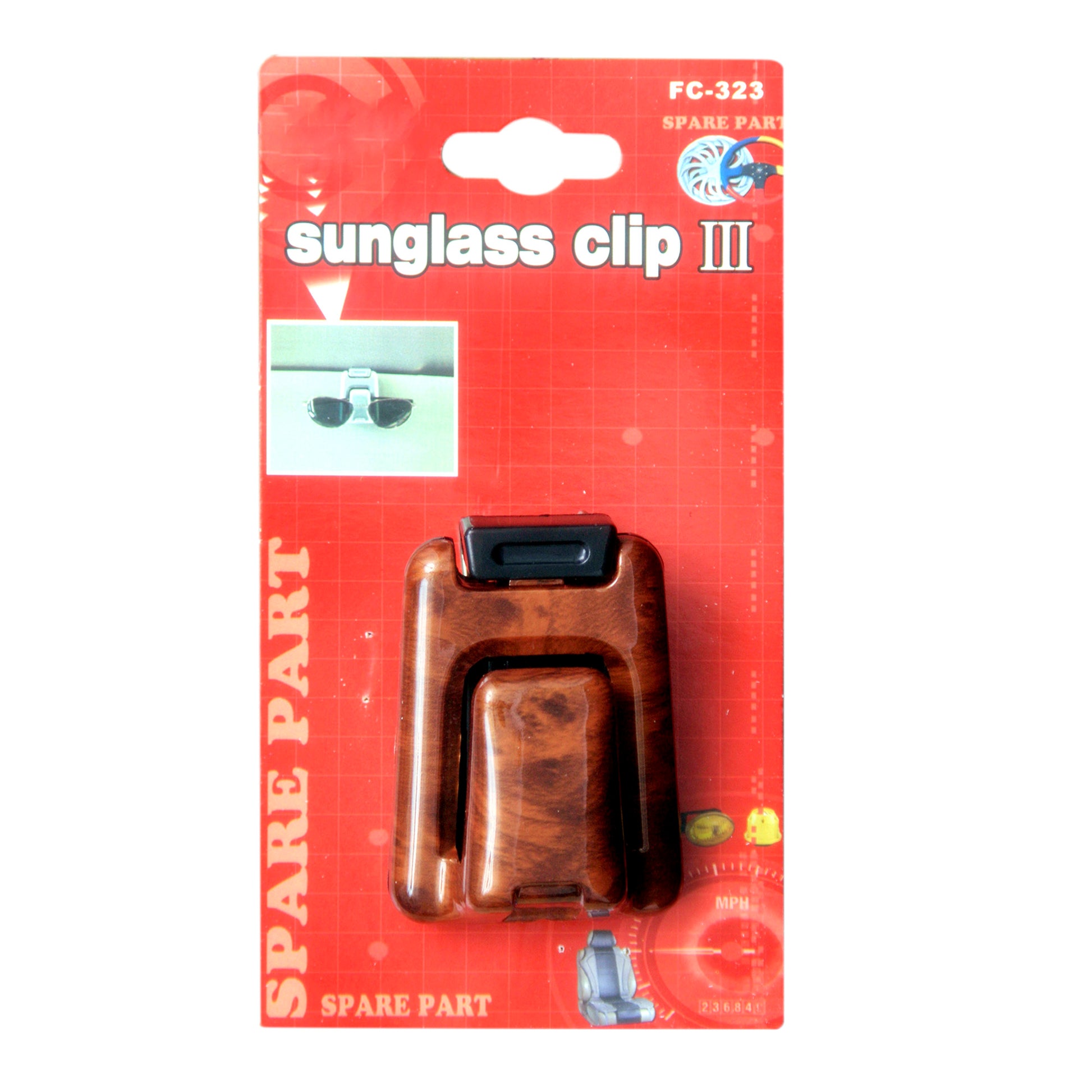 Sunglass Clip Wood image 0