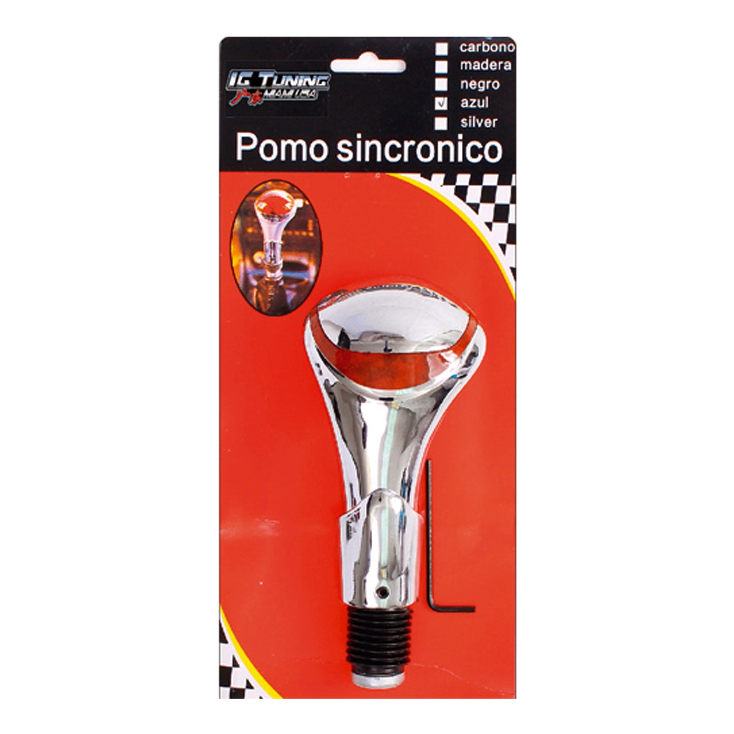 Shift Knob big headed Chrome image 0