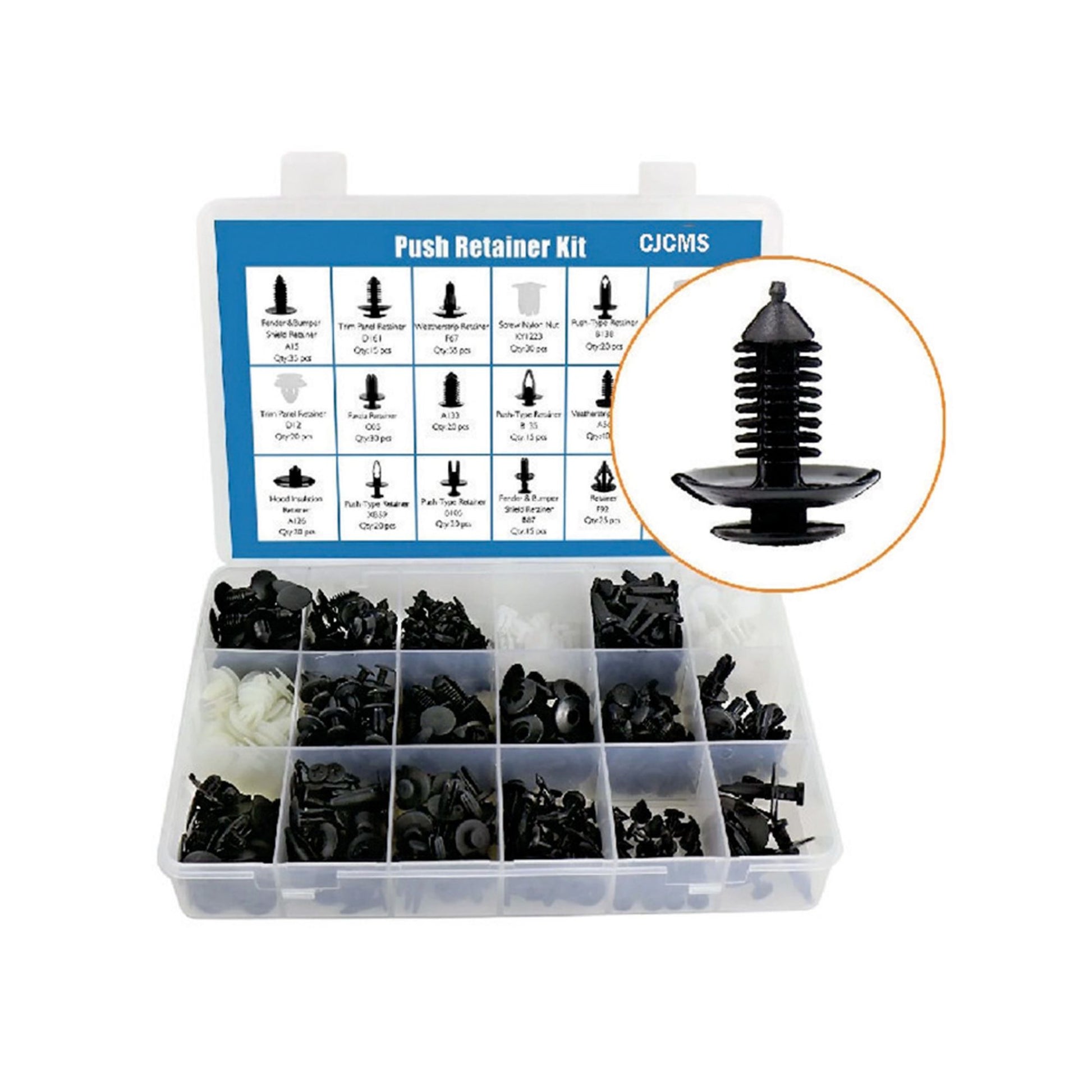 Car body plastic clips 426 pcs set image 0