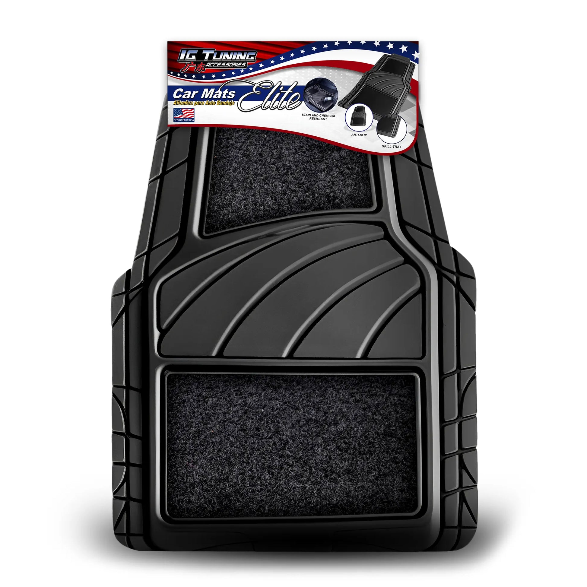 Floor Mat Elite 4 Pcs Black image 0