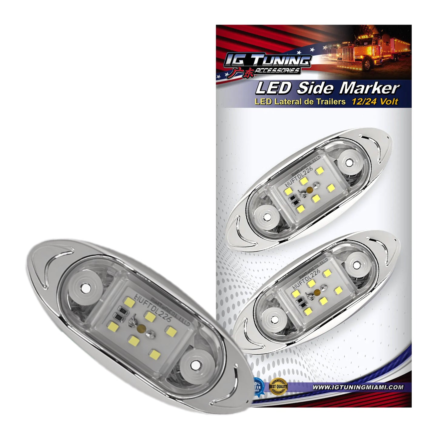 White Oval Led Lamp image 0