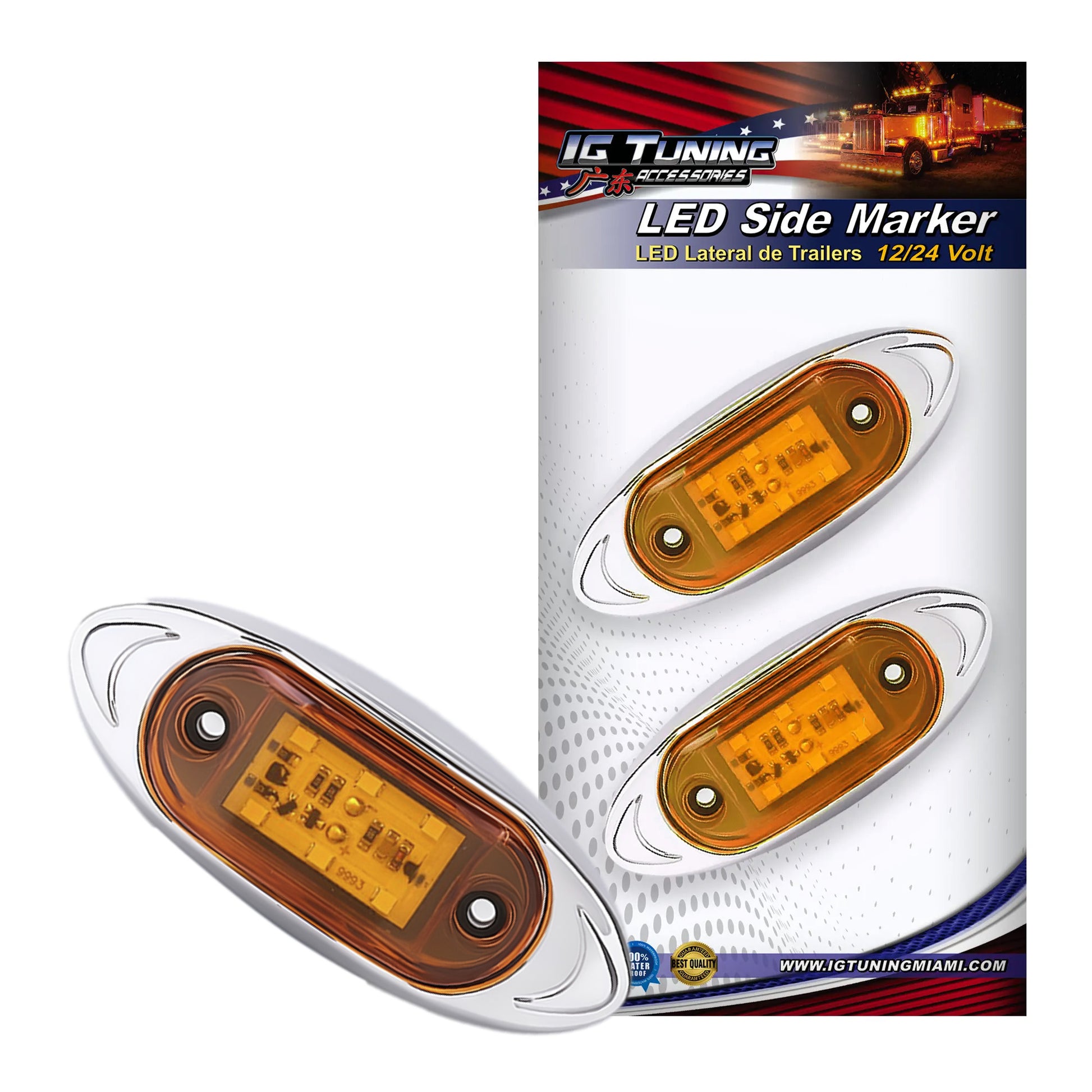 Yellow Oval Led Lamp image 0