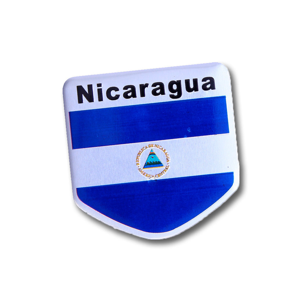 Sticker metal Nicaragua Flag image 0