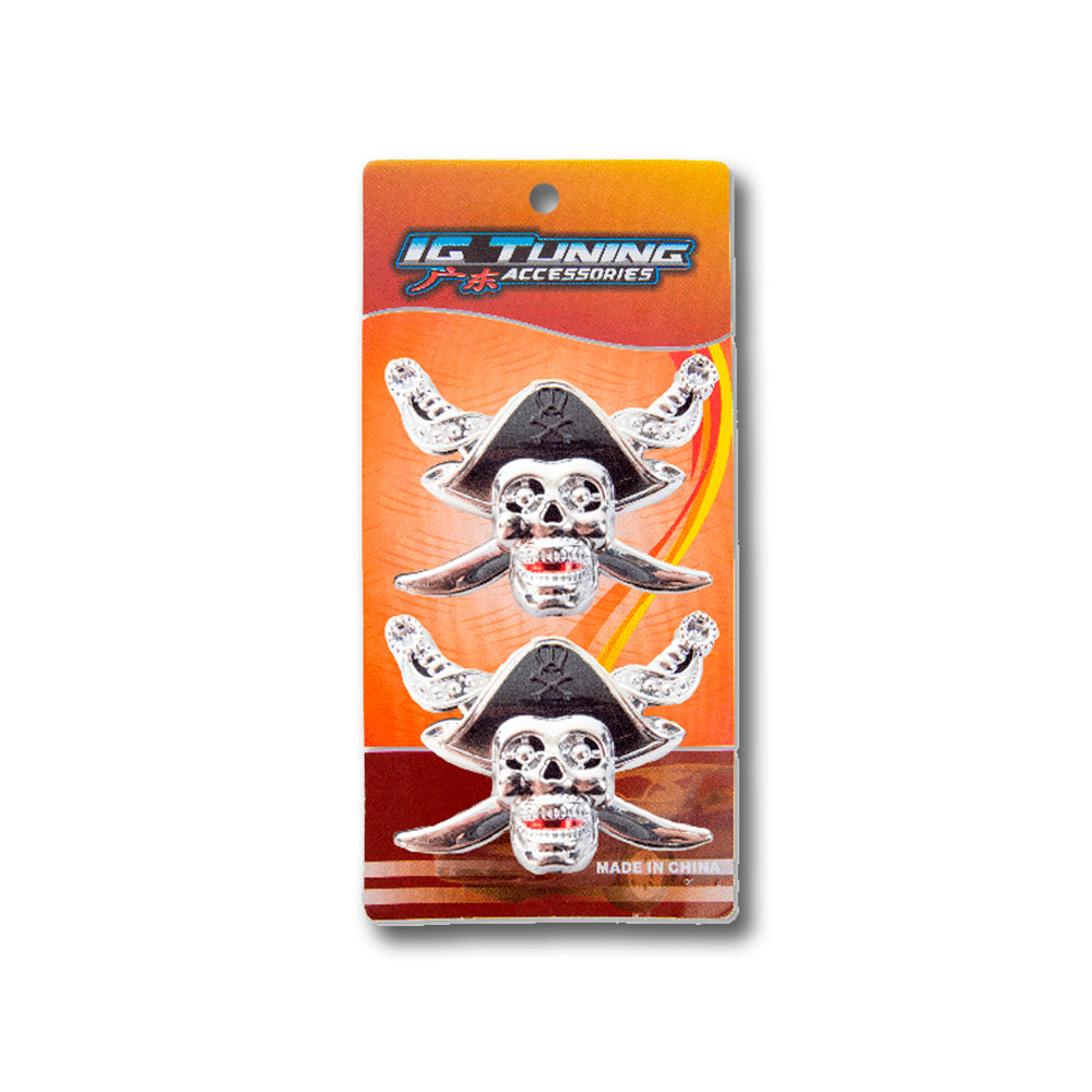 Emblem Skull Black Hat 2 Pcs image 0