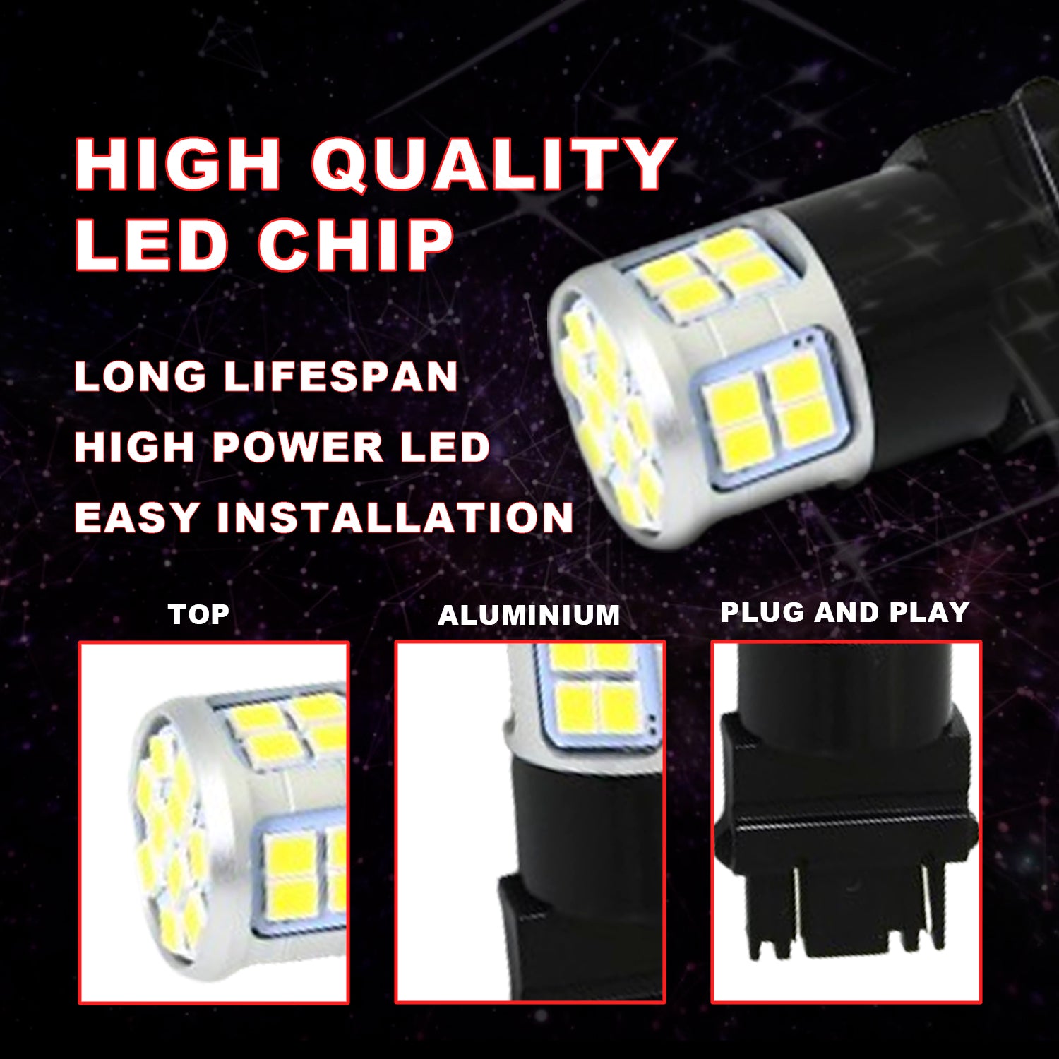 3157 LED Double Contact 30 LED White image 3