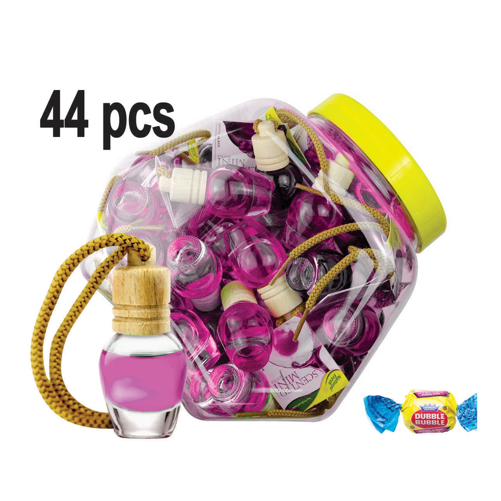 Scented Mini Bottle Jar 44 pcs Bubble Gum image 0