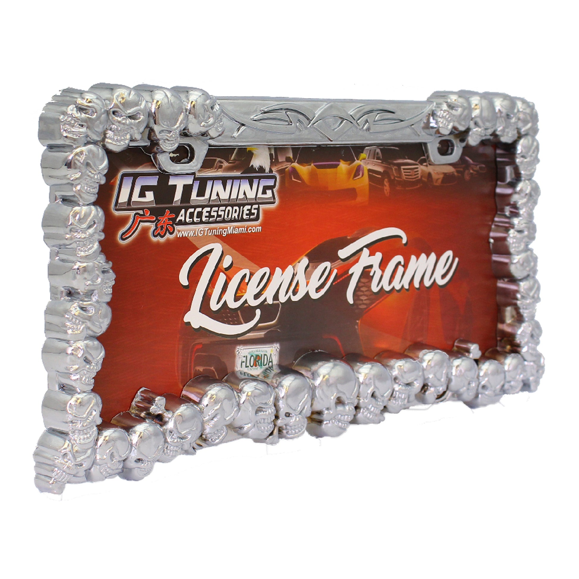License frame Skull image 0