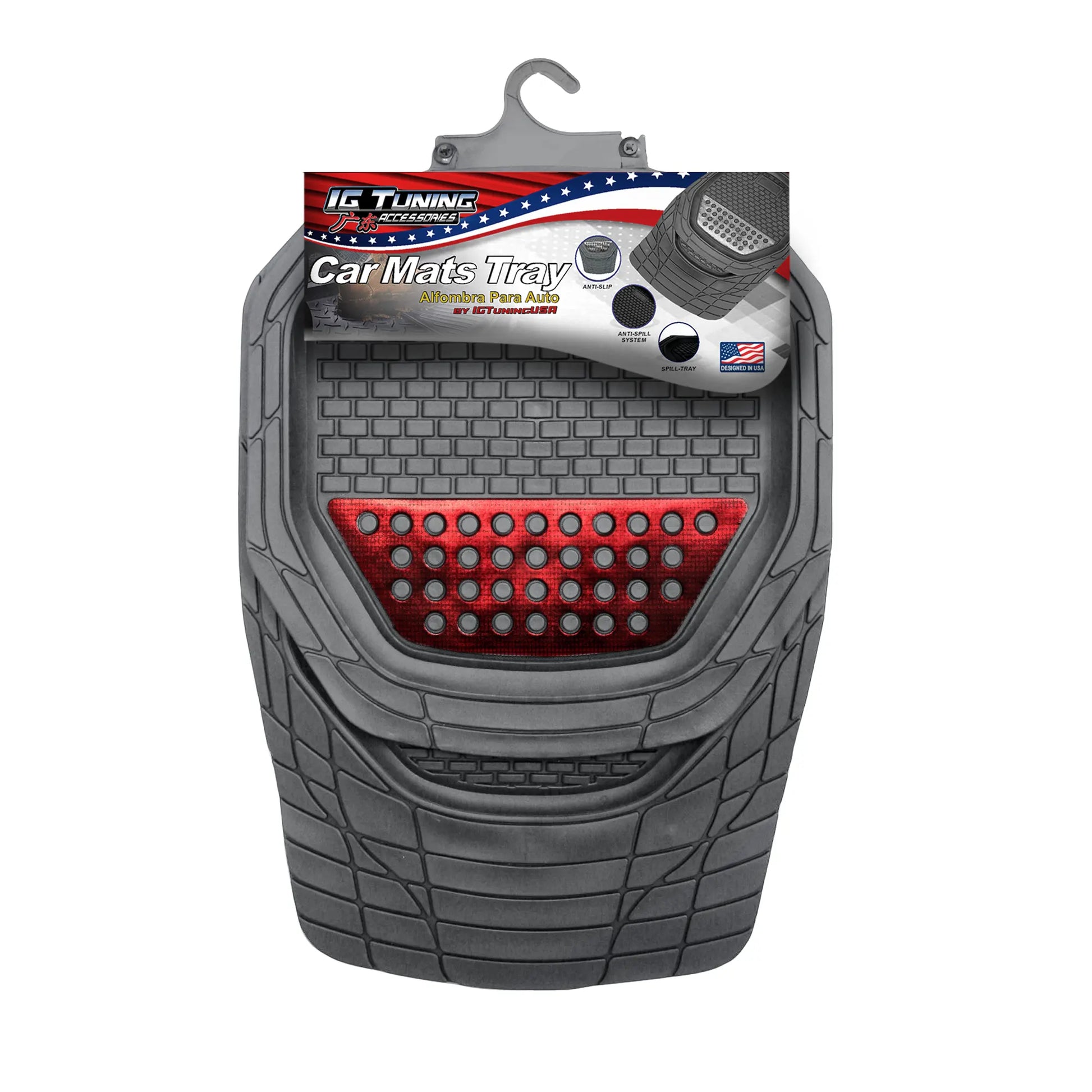 Car Mats Model Xcalibur Gray-Red image 0