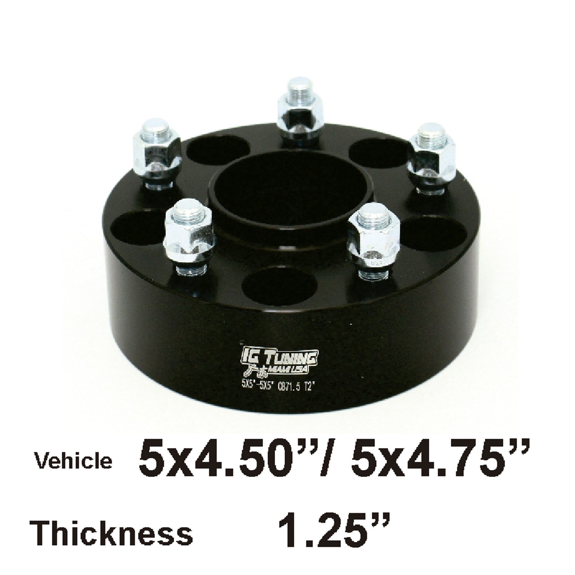 Adapter 5x4.5-5x4.75 to 5x4.50 CB74 T1.25 2pcs image 0